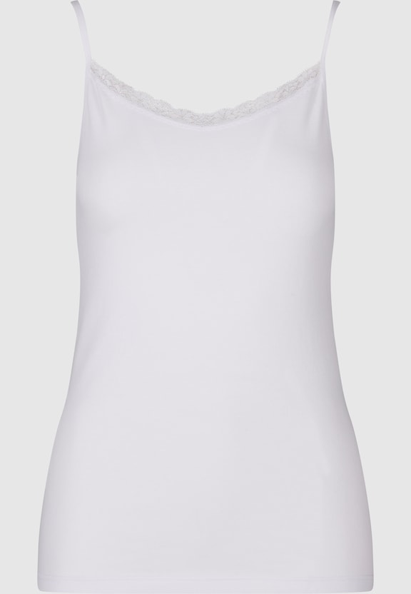 Ladies Basic Tank Top Cotton Lace 2-Pack-2