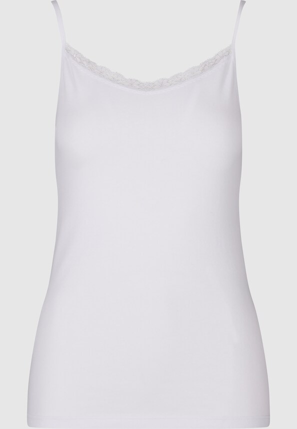 Ladies Basic Tank Top Cotton Lace 2-Pack-5