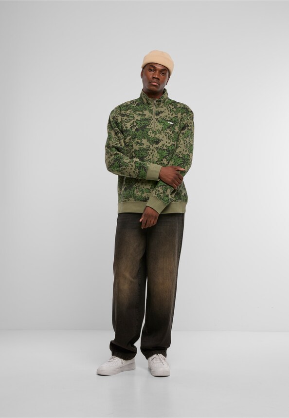 HUF Contra 1/4 Zip Fleecepullover-1