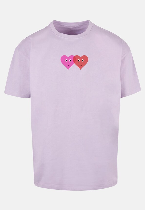 Hugs & Love - Two Hearts Heavy Oversize Tee-4