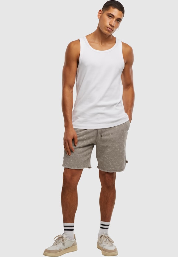 Washed Piped Shorts-5