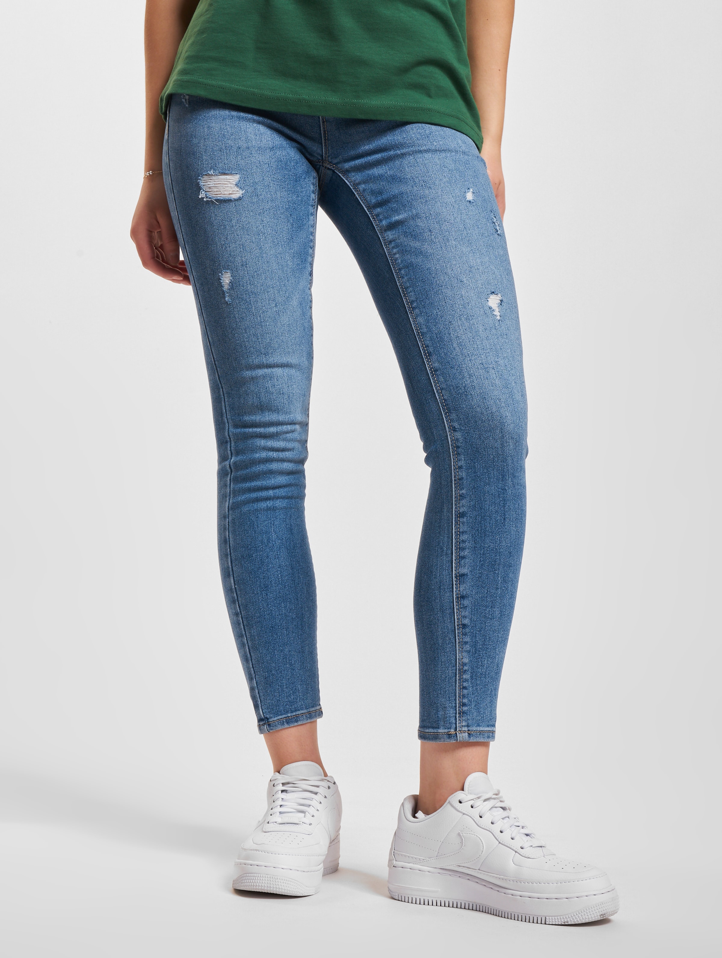 Only Slim Fit Jeans Vrouwen op kleur blauw, Maat 3032