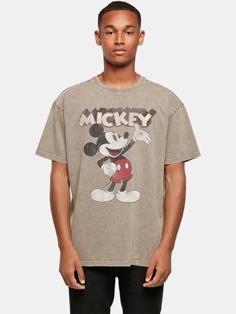 Mickey Mouse - Presents Acid Washed Oversized 