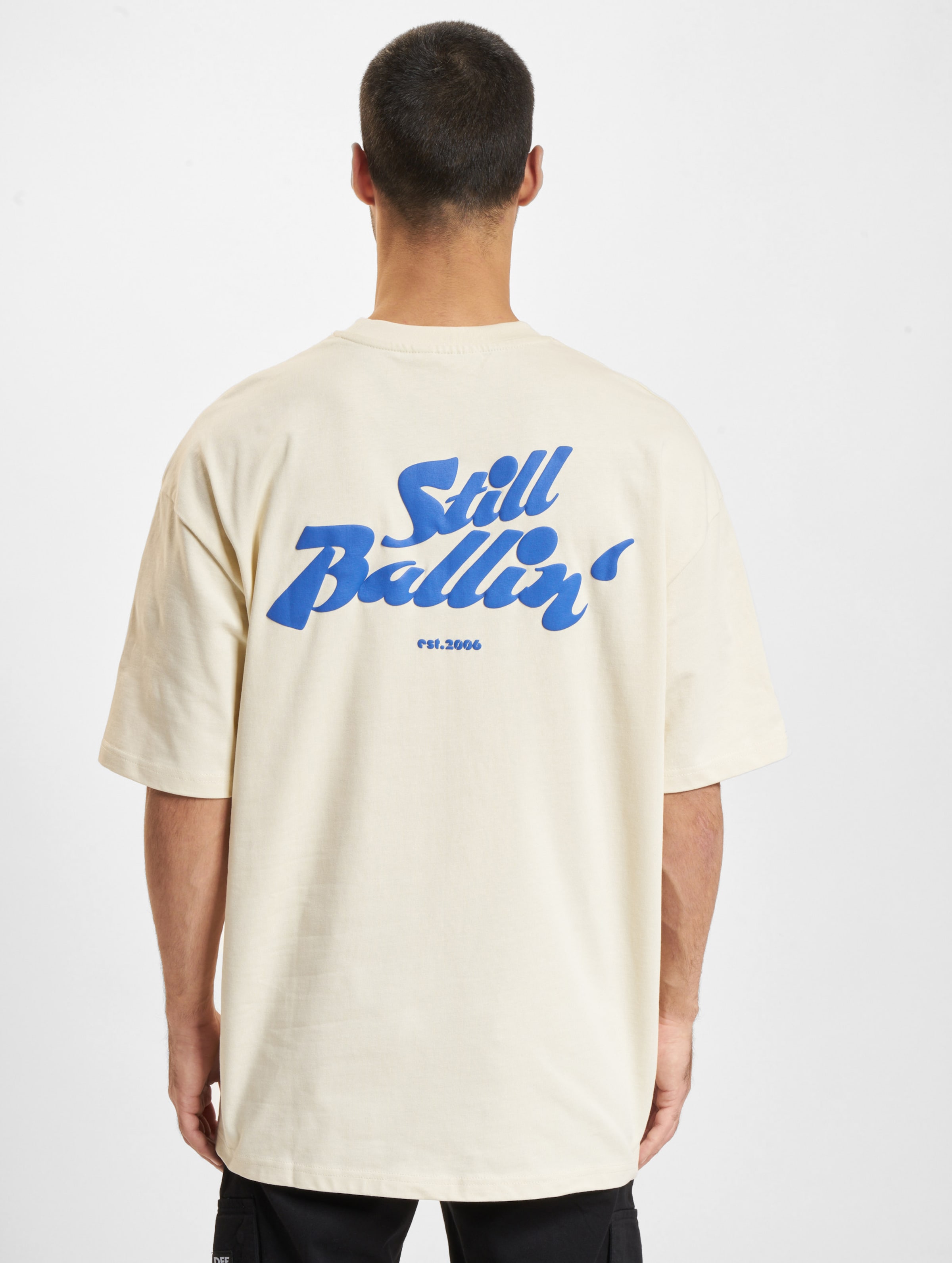 DEF Ballin T-Shirt Männer,Unisex op kleur beige, Maat XL