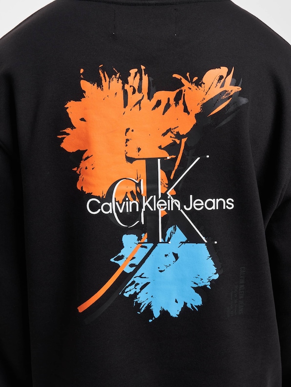 Calvin Klein Flower Logo Relaxed Crew Neck Sweater-3