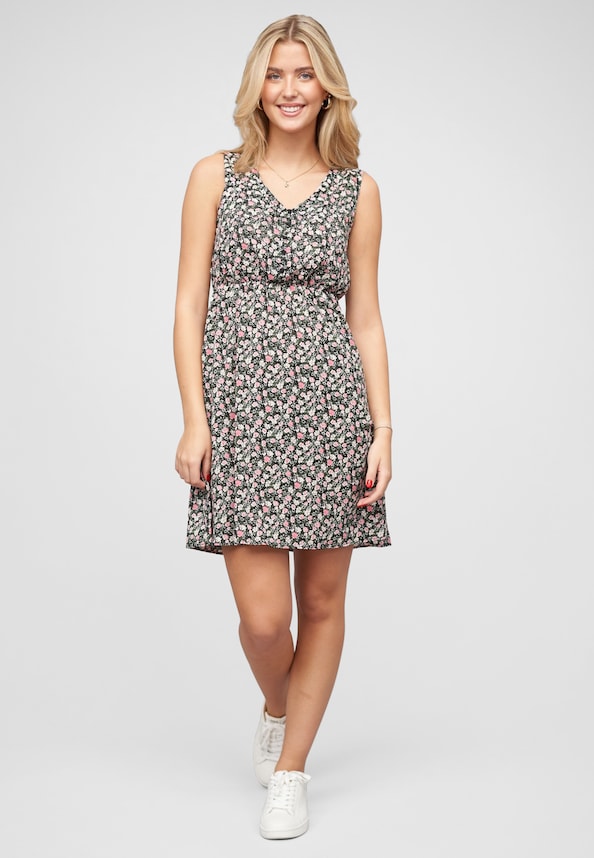 Leichtes Sommerkleid mit Knopfleiste-4