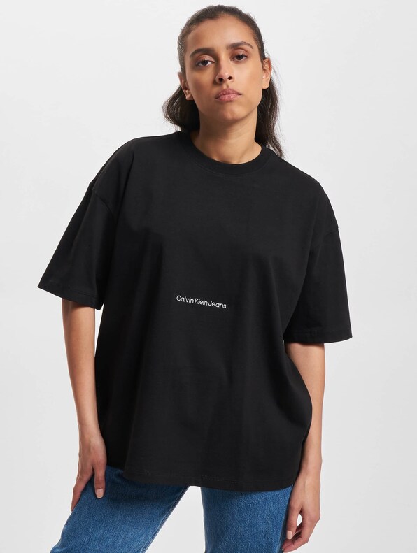 Calvin Klein Jeans INSTITUTIONAL T-SHIRT Black - Free delivery