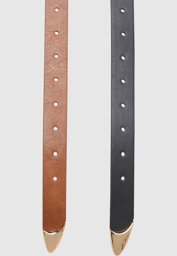 Chunky Buckle Loop Synthetic Leather-2
