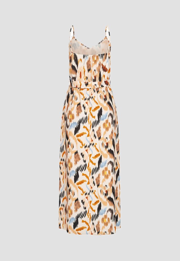Cloud5ive Maxi Kleid Bindegürtel Ikat Print lo-1