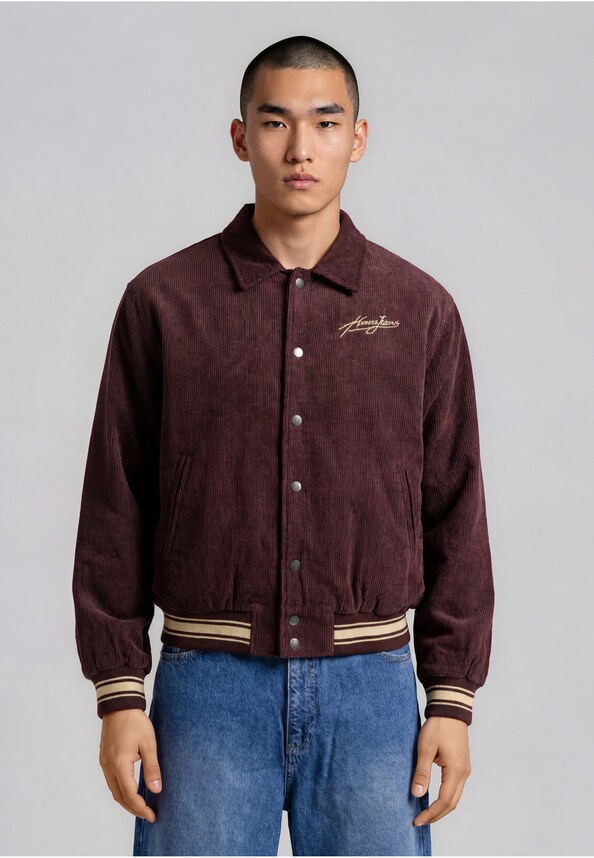 Kani Jeans Corduroy Oversized College Jacket-0