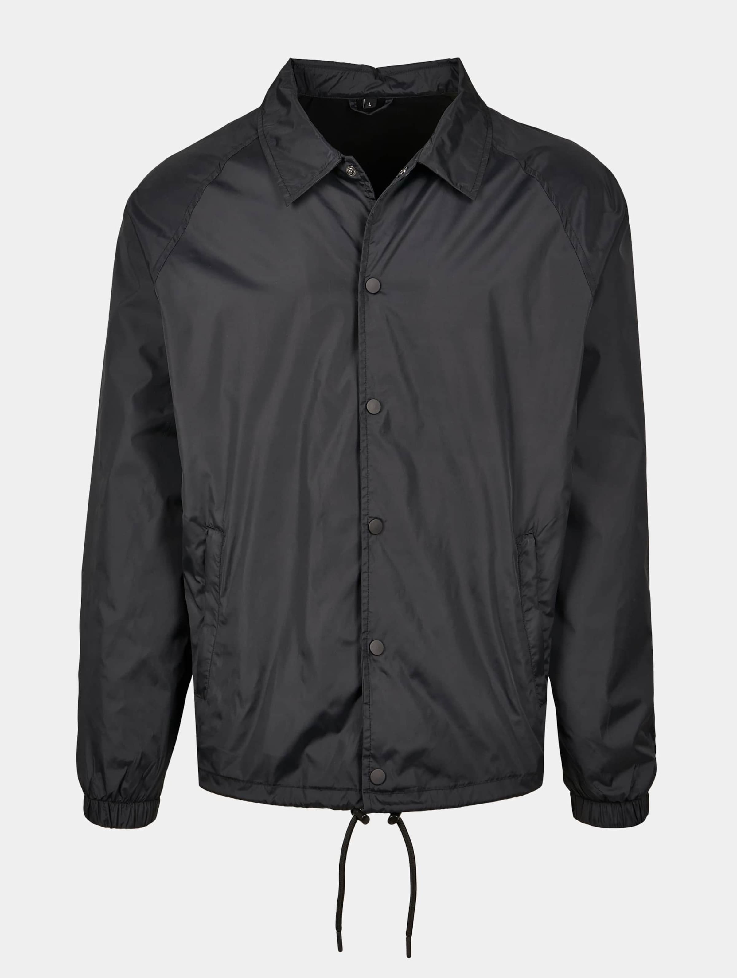 Build Your Brand Coach Jacket Mannen op kleur zwart, Maat 5XL