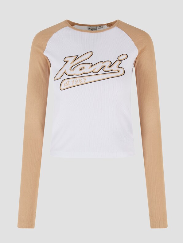 Karl Kani Varsity Crop Block Rib Longlseeve-3