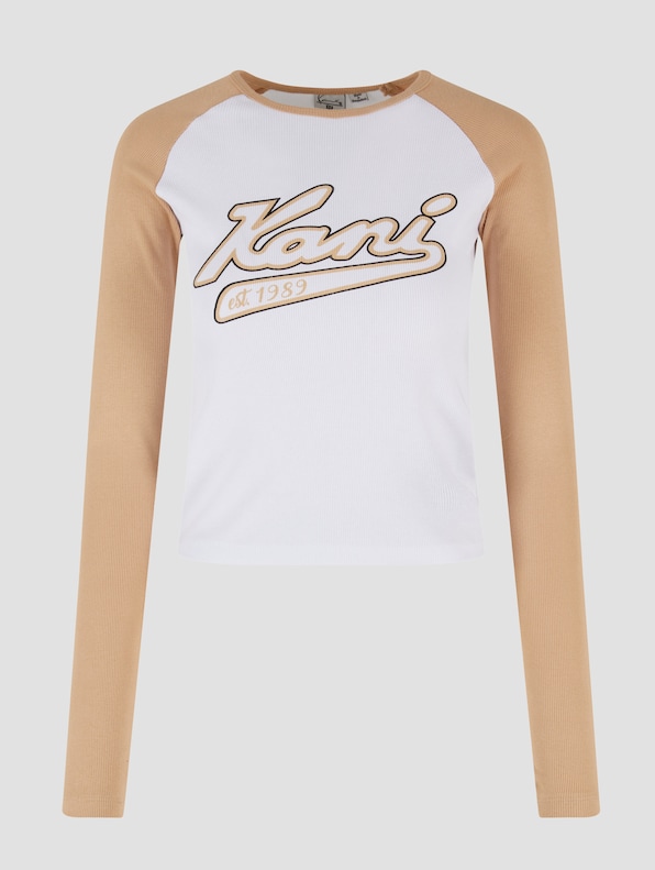 Karl Kani Varsity Crop Block Rib Longlseeve-3