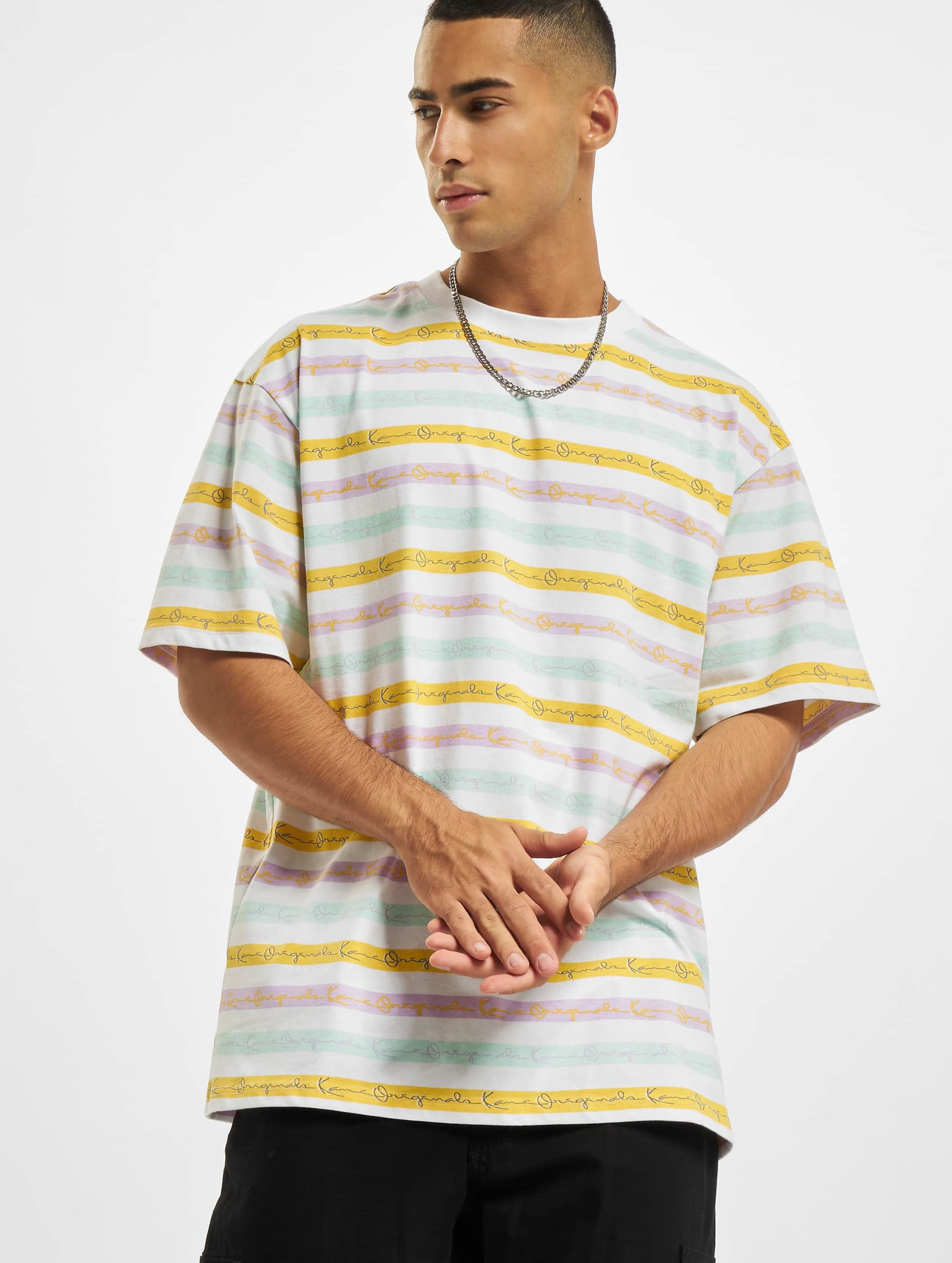 Karl Kani Originals Stripe Tee T-Shirt Mannen op kleur kleurrijk, Maat S