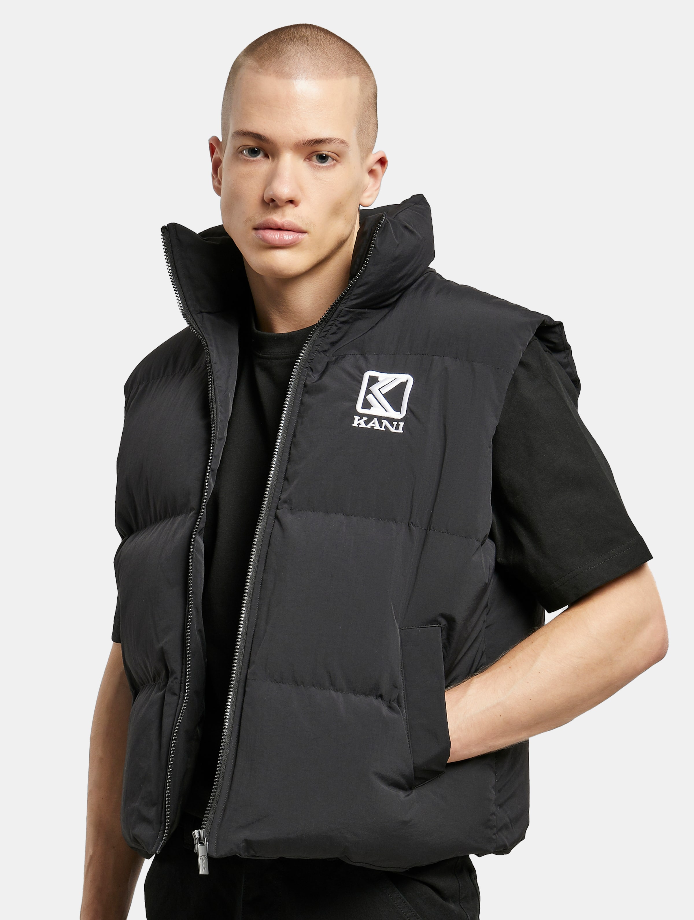 Karl Kani KK OG Puffer Vest Männer,Unisex op kleur zwart, Maat L