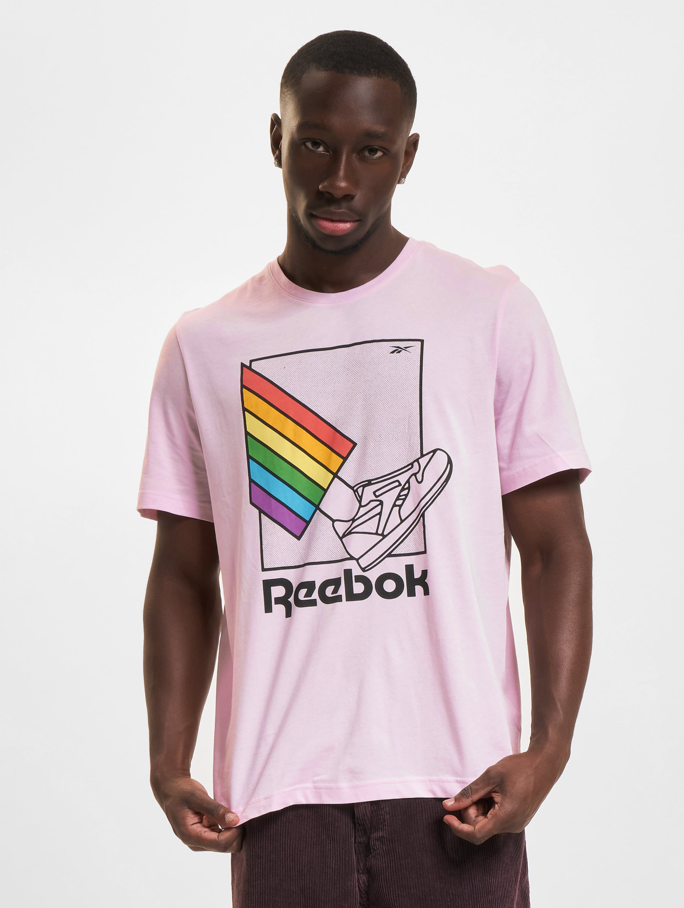 Reebok Pride Graphic T-Shirt Männer,Unisex op kleur roze, Maat XS