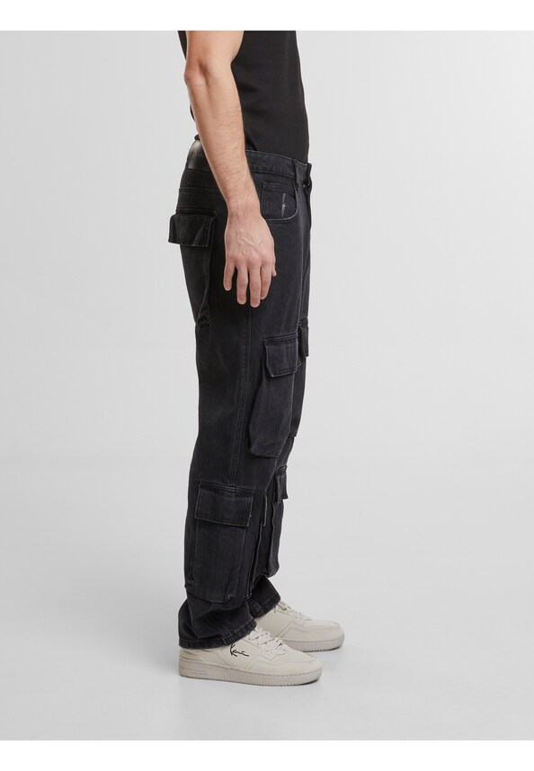 Vida Cargo Straight Jeans-3