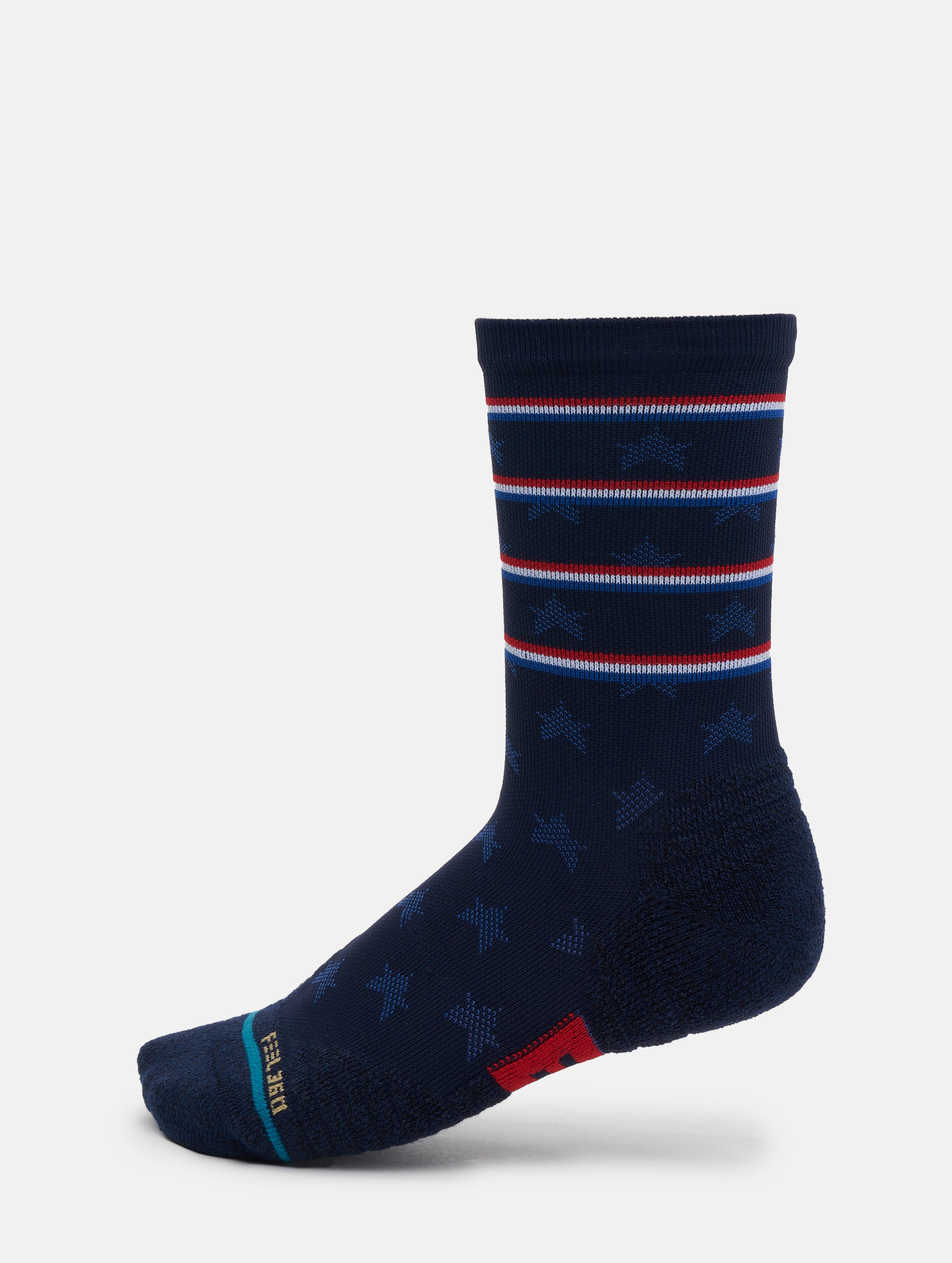 Stance performance feel360 infiknit sokken independence crew blauw - 35-37