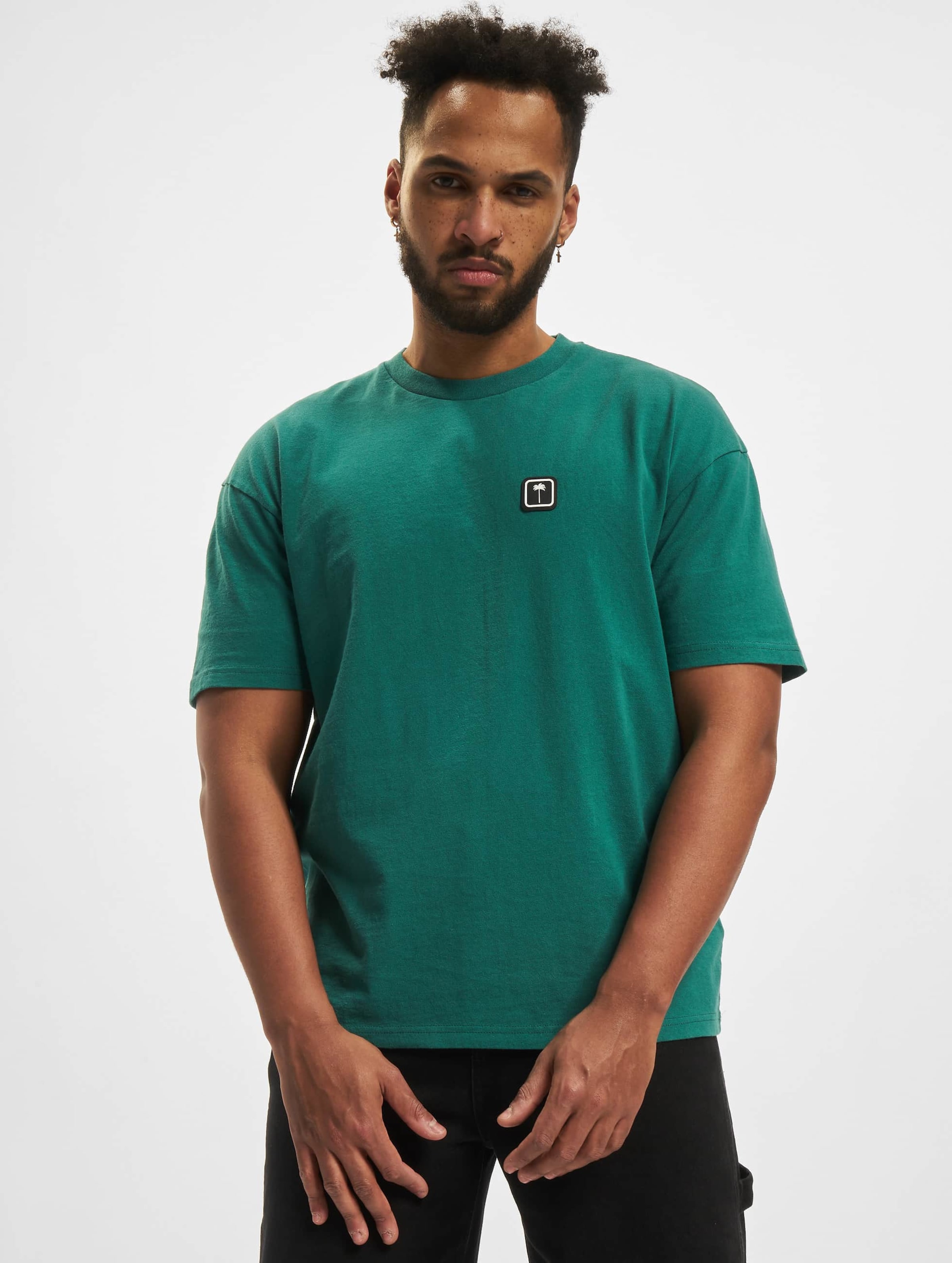 Palm Angels PxP Classic T-Shirt Mannen op kleur groen, Maat L