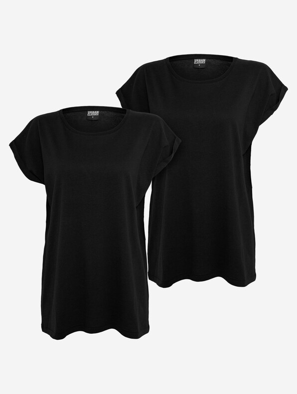 Ladies Extended Shoulder Tee 2-Pack-5