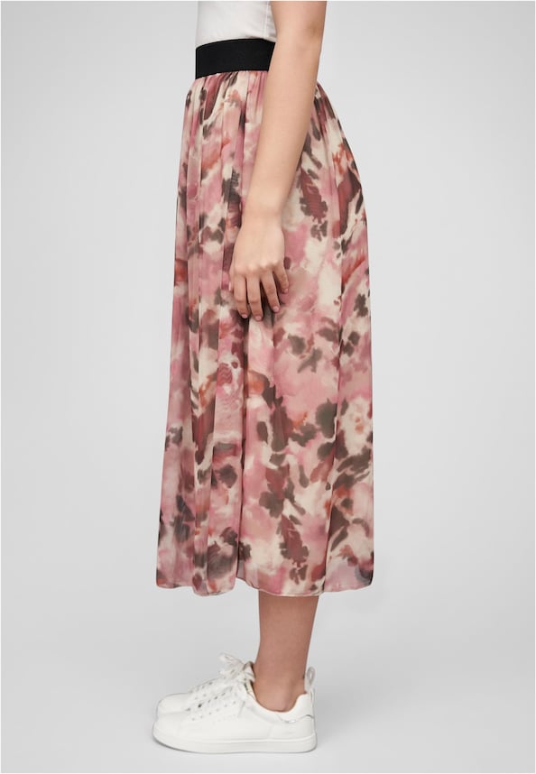Cloud5ive Damen Longform Rock mit All Over Print und Gummibund-3