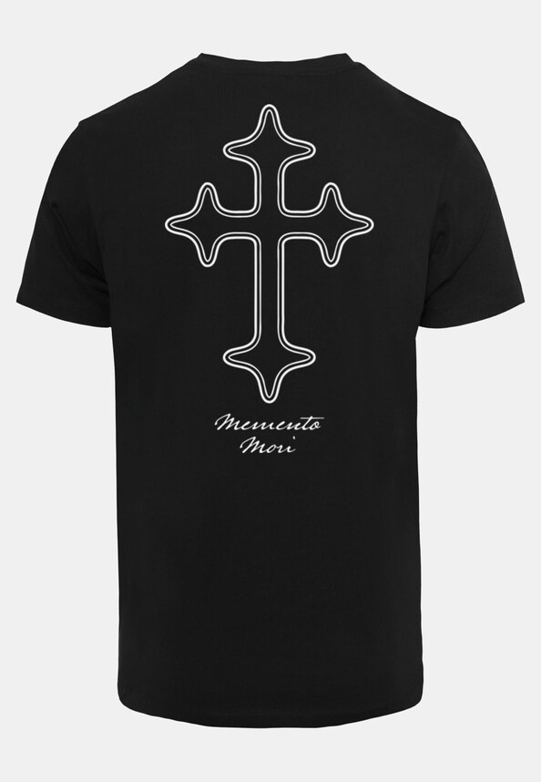 Memento Mori Oneline Cross Tee-5