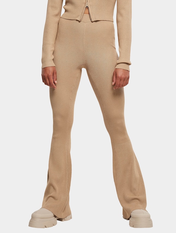 Ladies Rib Knit Bootcut-0