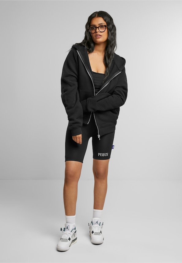 PEQUS Rhinestone Art Gallery Zip-Hoodie-2