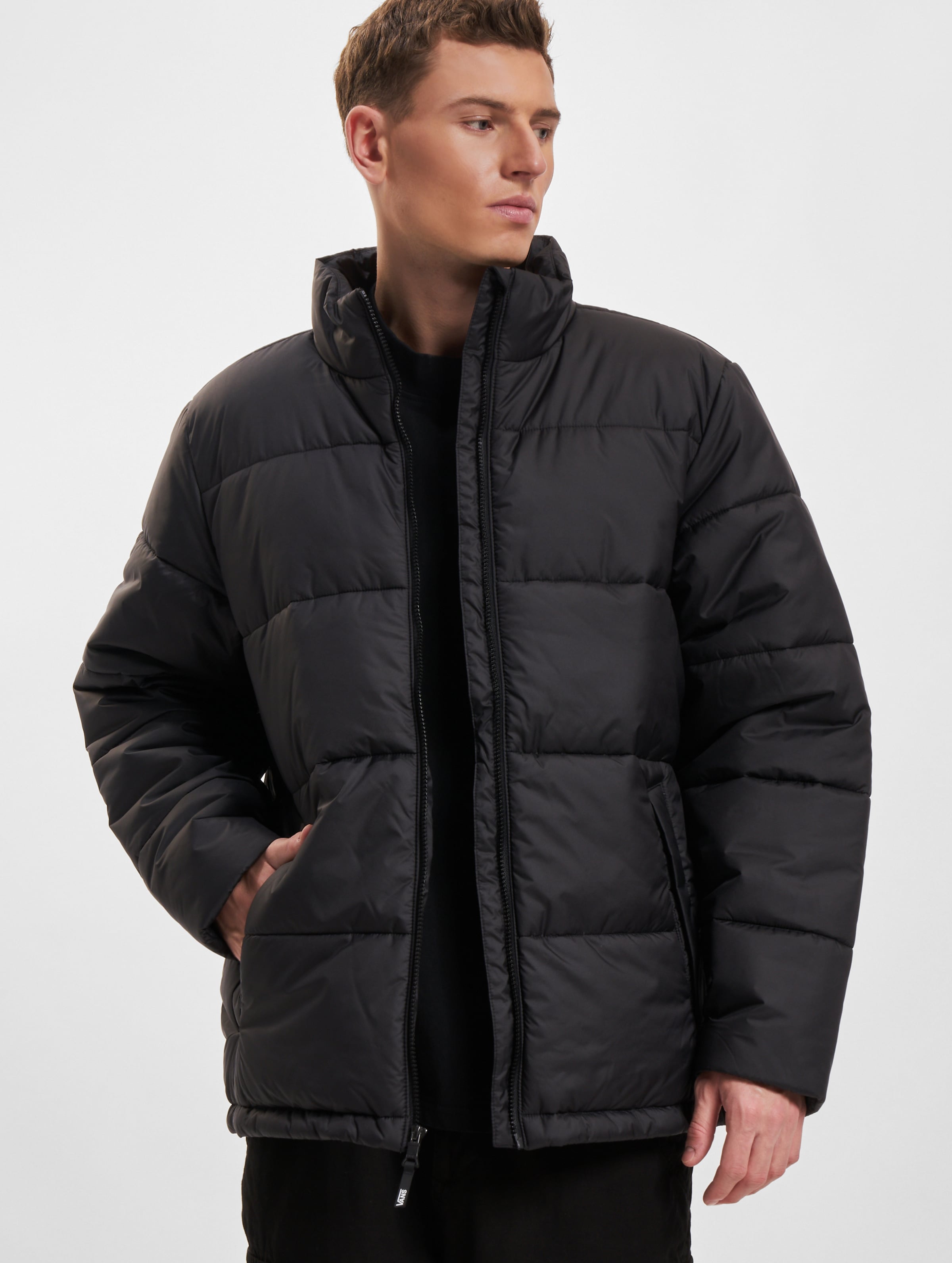 Black puffer discount jacket no hood