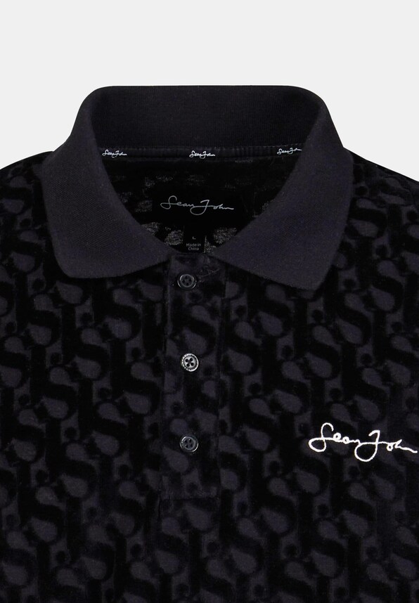 Monogram Logo Devoré Velours-2