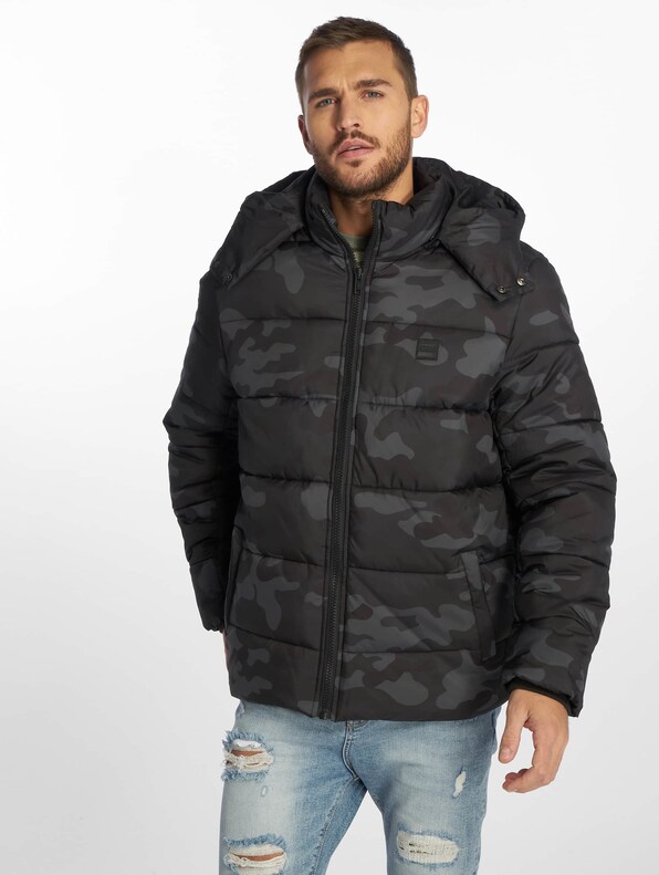 Urban Classics Hooded Camo Puffer Jackets-2