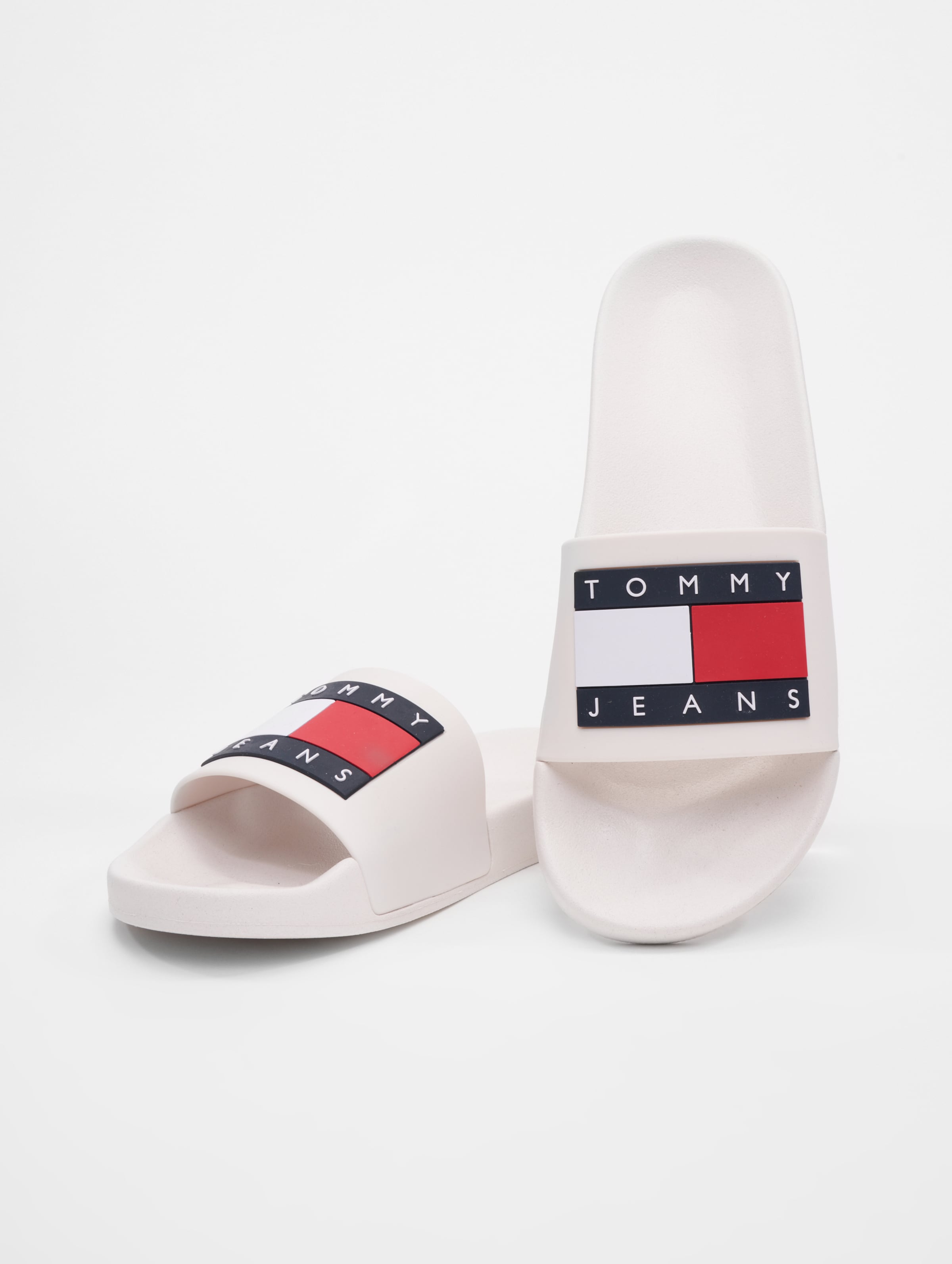 Tommy Hilfiger Pool Slides Essential Dames Slippers - Off White - Maat 39