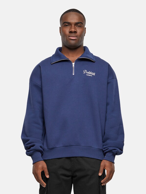 Prohibited PB Garment Half Zip Pullover-0