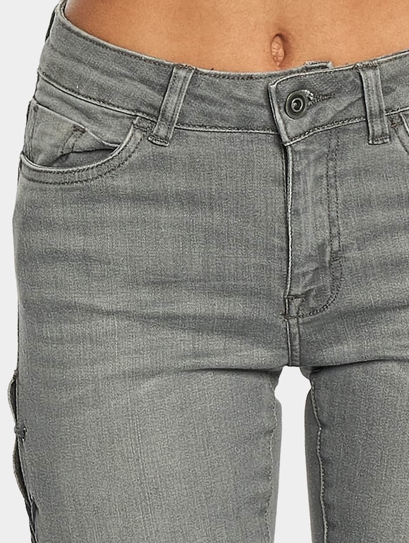 Urban Classics Lace up Denim Skinny Jeans-3