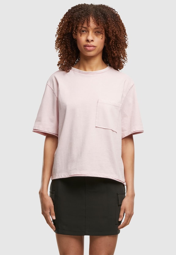Ladies Washed Jersey Boxy -2