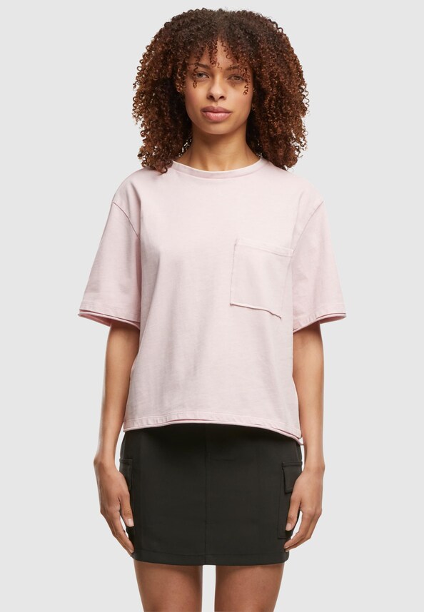 Ladies Washed Jersey Boxy -2