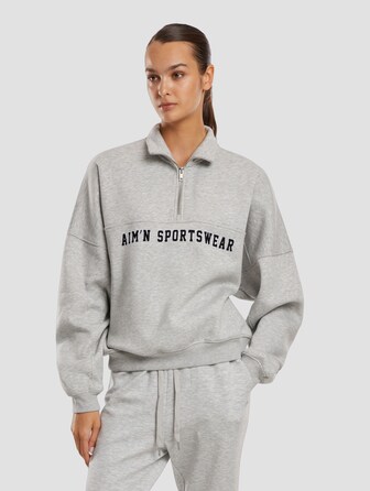 aim'n Varsity Sweat Half Zip Pullover