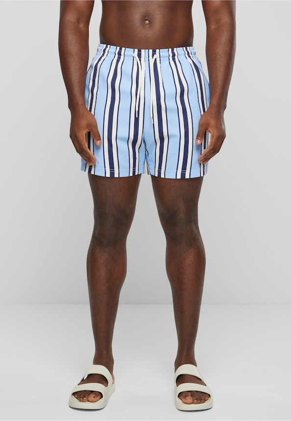 KM-SW013-051-1 Retro Striped Swim Shorts-0