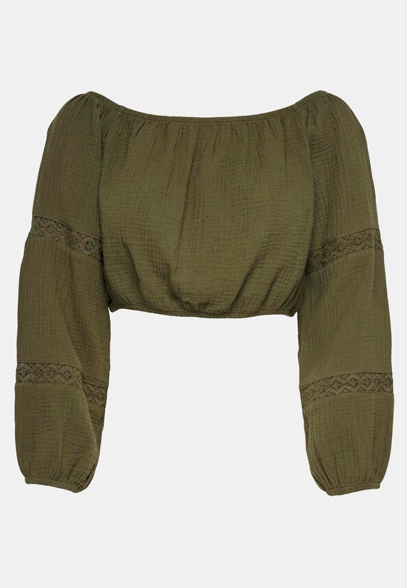 ONLY Damen Crop Off-Shoulder-0