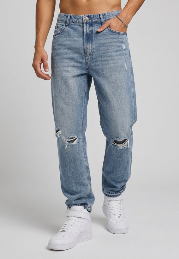 OG Distressed Five Pocket Denim-0