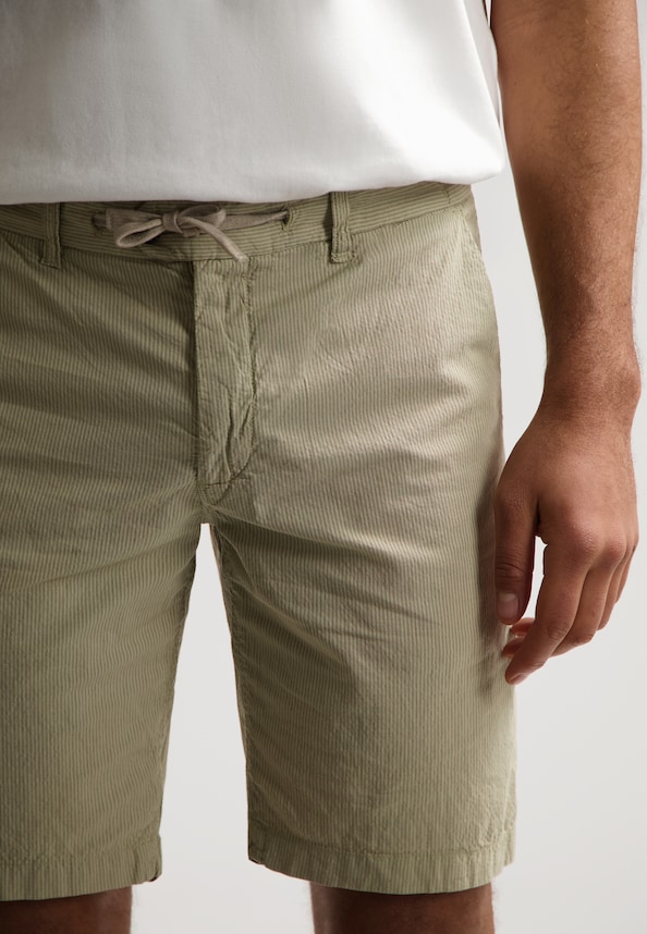 Lancaster Shorts Seersucker Stripe-4
