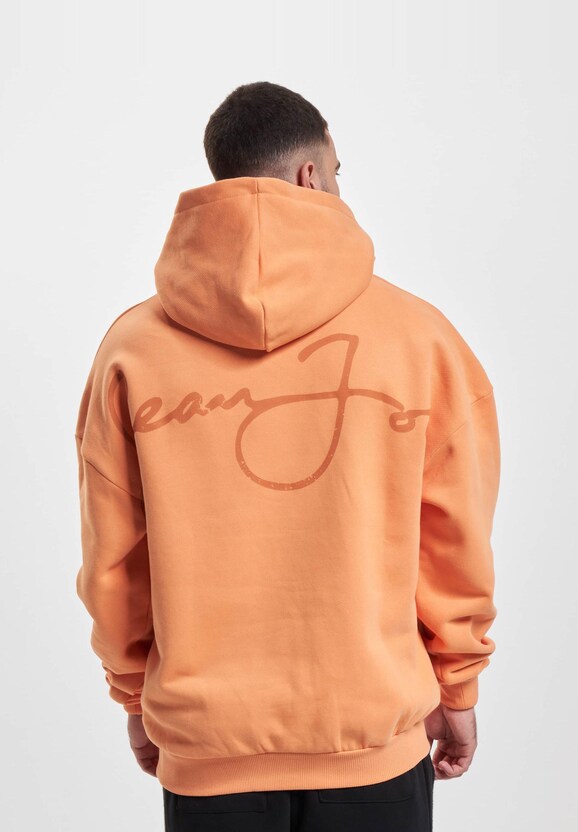 JM233-002-1 SJ Script Logo Backprint Peached Hoodie-1
