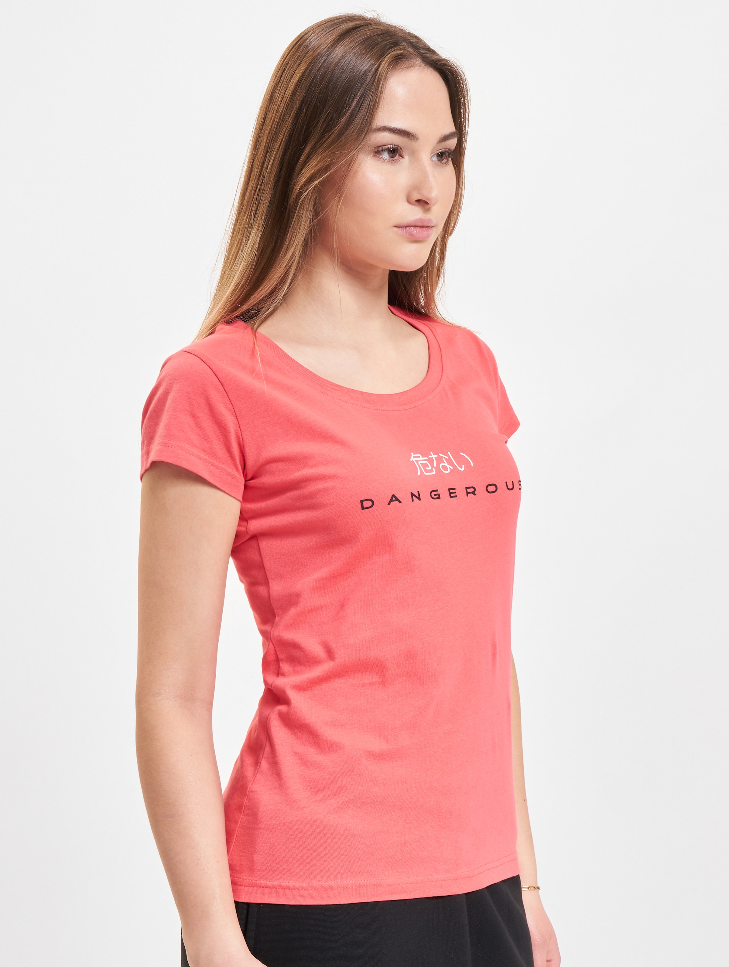 Dangerous DNGRS Loud T-Shirts Vrouwen op kleur roze, Maat M