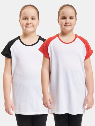 Girls Contrast Raglan 2-Pack