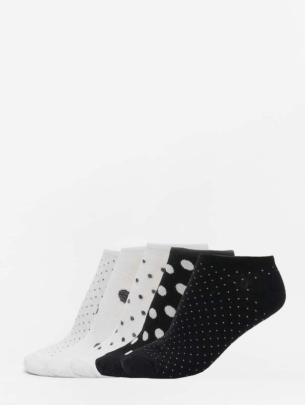 No Show Socks Dots 5-Pack-0