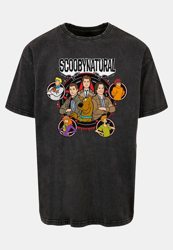 Scooby - Natural Characters Acid Washed Oversized Tee-4
