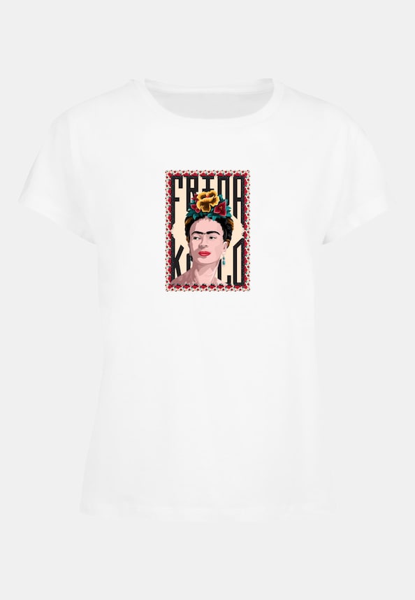 Ladies Frida Kahlo - Frame one Box Tee-0