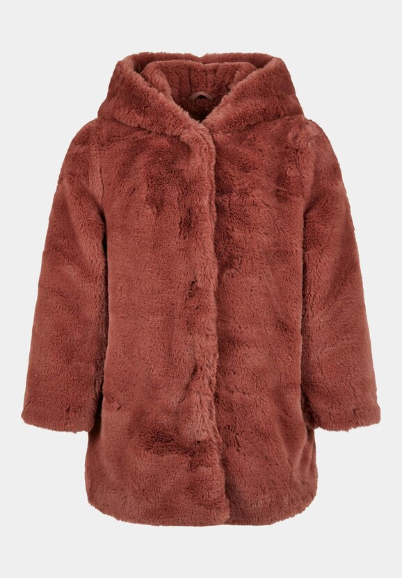 Girls Hooded Teddy Coat -1