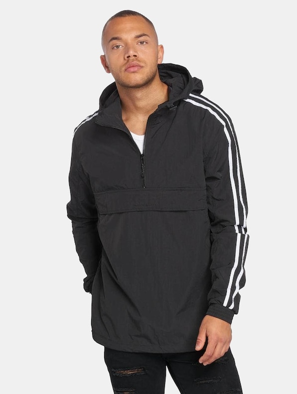 Crinkle Nylon Pull Over Jacket-0