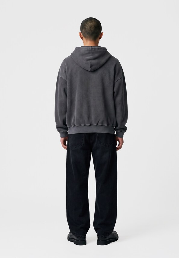 STONE LOGO ZIP HOODIE-1